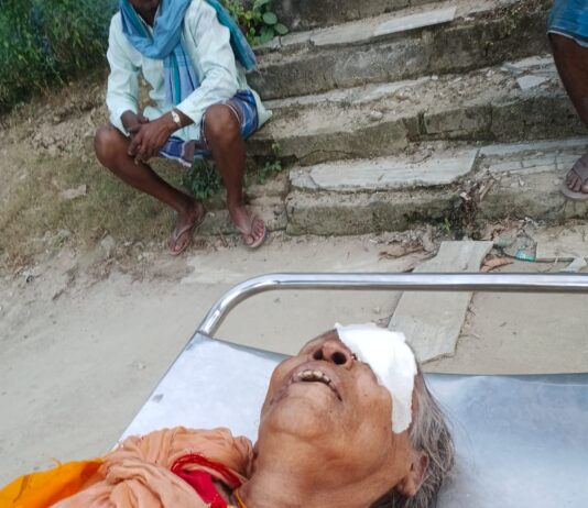 अपाची बाइक की टक्कर से पूर्व सरपंच की सासू मां बेनो देवी की मौत, गांव में शोक