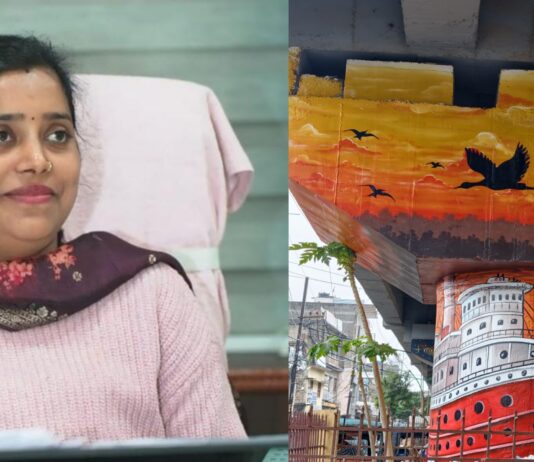 खगड़िया को सुंदर और आकर्षक शहर बनाने की दिशा में नगर सभापति अर्चना कुमारी की बड़ी पहल, ROB के पिलरों पर बन रही आकर्षक HD पेंटिंग